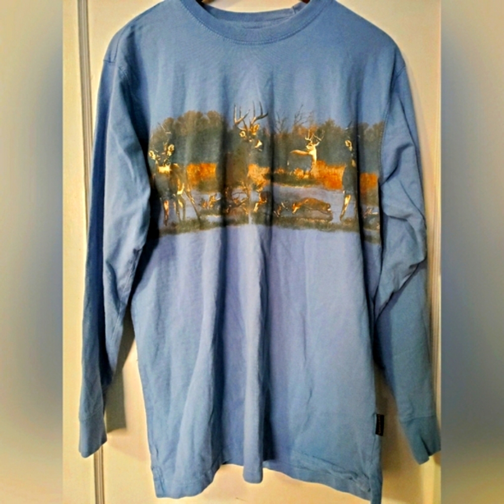 Legendary Whitetails Battle Ground Lounge Crew Long Sleeve 100%cotton Buck Tee🦌